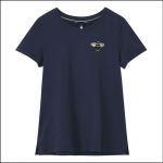 Joules Carley Print Classic Crew T Shirt French Navy Bee 1