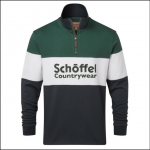 Schoffel Unisex Qtr Zip Navy Rugby Shirt 1