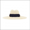 Joules Sia Scarf Fedora Hat Navy-Cream Spots 2