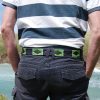 Pioneros Polo Belt - Lime, Navy & Grey Stripe 3