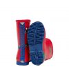 Joules Junior Roll Up Flexible Print Wellies Red Tractor 3