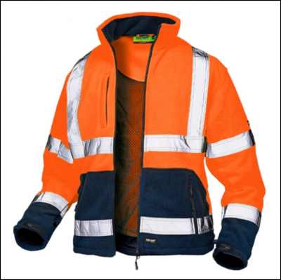 Veltuff Class 3 Hi-Vis Fleece Jacket Orange 1