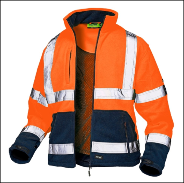 Veltuff Class 3 Hi Vis Fleece Jacket Orange Ernest Doe Shop