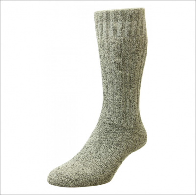 HJ Hall Cotton Rich Outdoor Boots Sock Grey 1