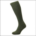 HJ Hall Men’s Commando Wool Rich Work Boot Socks Olive