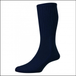 HJ Hall Men's Cotton Garden Socks Navy