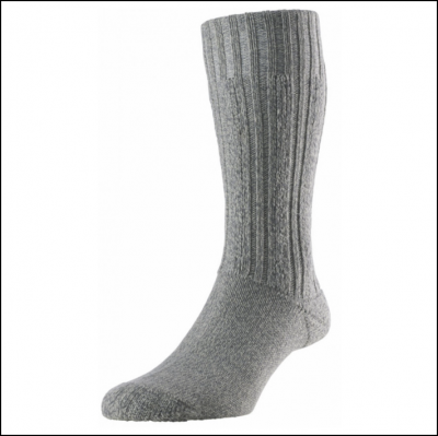 HJ Hall Merino Wool Premium Boot Socks Grey 1