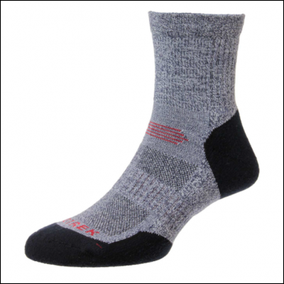 HJ Hall ProTrek Light Hike Socks Blue Marl-Navy 1