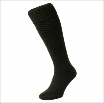 HJ Hall Wellington Boot Sock Green 1