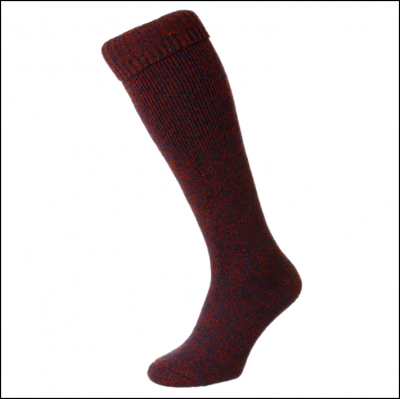 HJ Hall Wellington Boot Sock Red 1
