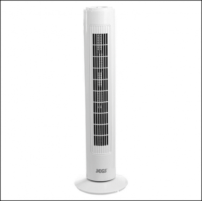 Jegs 29 inch Oscillating White Tower Fan 1