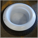 Saddlers White Tyre Bowl 1