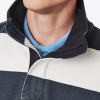 Crew Padstow Pique Wide Stripe Sweatshirt Navy-White 3