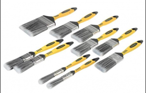 Stanley Tools Loss Free Synthetic Brush Pack 10 Piece 1