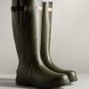 Hunter Balmoral Classic Side Adjustable Wellington Boots Dark Olive 5