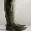 Hunter Balmoral Classic Side Adjustable Wellington Boots Dark Olive 2