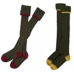 Barbour Contrast Gun Stockings Olive