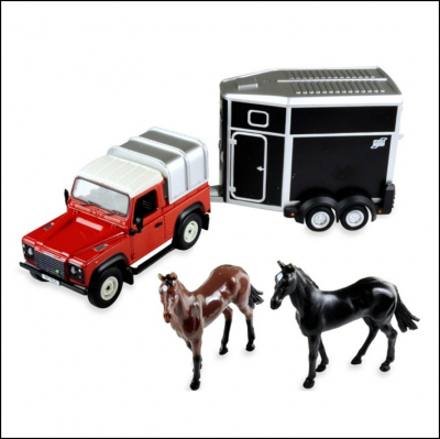 Britains Land Rover Horse & Trailer Play Set 1-32 Scale 1