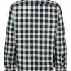 Crew Slim Fit Herringbone Gingham Shirt Green-Antracite 2