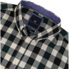 Crew Slim Fit Herringbone Gingham Shirt Green-Antracite 3