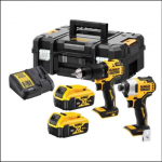 Dewalt 18V Brushless Combi Drill Twin Pack