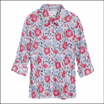 Seasalt Larissa Organic Cotton Shirt Lino Poppies Chalk 1