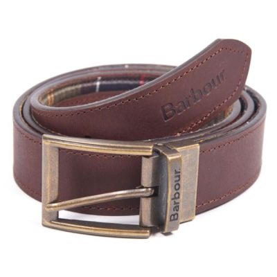 Barbour Men s Reversible Tartan Leather Belt Ernest Doe Shop