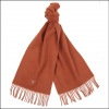 Barbour Plain Lambswool Scarf Warm Ginger 1