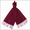 Barbour Plain Lambswool Scarf Winter Red 1