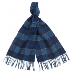 Barbour Tartan Lambswool Scarf Midnight