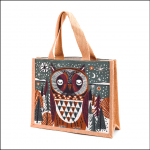 Seasalt Cute Jute Shopper Snowfull Owl Headland