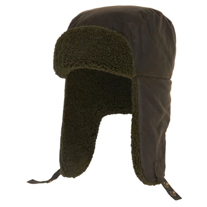 Barbour Morar Fleece Lined Wax Trapper Hat Ernest Doe Shop