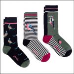Joules Excellent Everyday 3 Pack Socks Woodland Animals