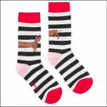 Joules Excellent Everyday Socks Cream Sausage Dog 1