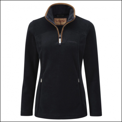 Schoffel Tilton Ladies Qtr Zip Fleece Navy 1