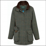 Alan Paine Combrook Ladies Tweed Field Coat Spruce 1