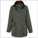 Alan Paine Combrook Ladies Tweed Field Coat Spruce