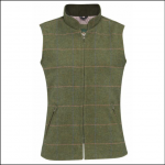 Alan Paine Rutland Ladies Tweed Gilet Artichoke