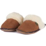 Barbour Lydia Mule Slippers Camel-Suede