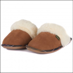 Barbour Lydia Mule Slippers Camel-Suede 1