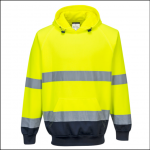 Portwest B316 Two Tone Hooded Sweatshirt Yellow-Navy