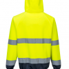 Portwest B316 Two Tone Hooded Sweatshirt Yellow-Navy 2