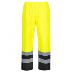 Portwest S486 Hi-Vis Two Tone Traffic Trousers Yellow-Navy 1