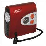 Sealey MAC01 12V Tyre Inflator-Mini Air Compressor with Work Light 1
