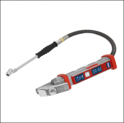 Sealey SA371 Tyre Inflator with 0.5m Hose & Twin Push-On Connector 1