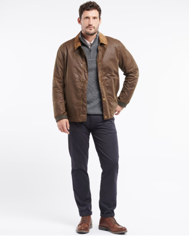 Barbour Milton Men’s Wax Jacket Brown | Ernest Doe Shop