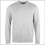 Barbour Organic Crew Neck Jumper Grey Marl