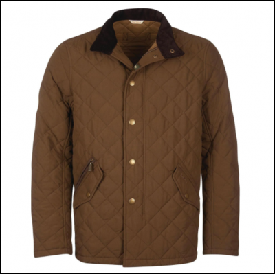 Barbour Shoveler Quilted Jacket Dark Sand 1