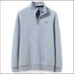 Crew Classic Men’s Half Zip Sweatshirt Grey Marl