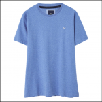 Crew Clothing Classic Crew Neck T-Shirt Provence Blue Marl 1